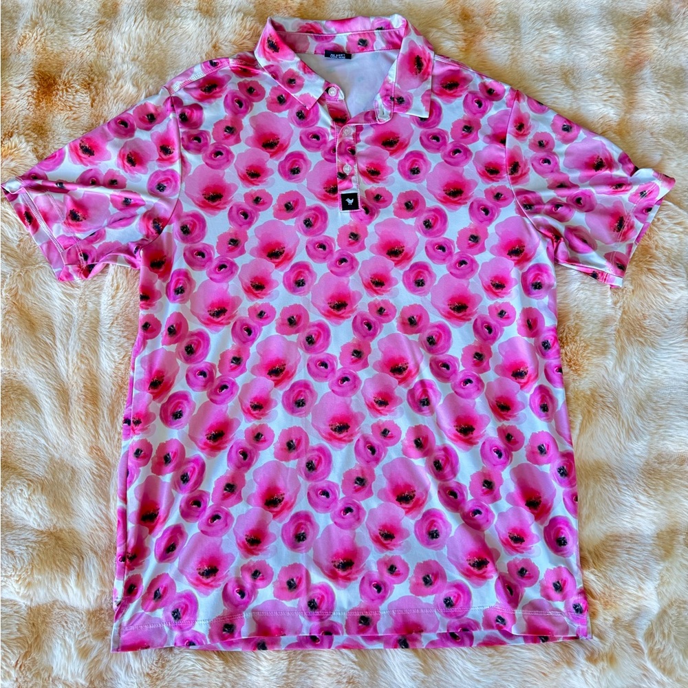 Excellent Bad Birdie Roses Golf Polo - Large